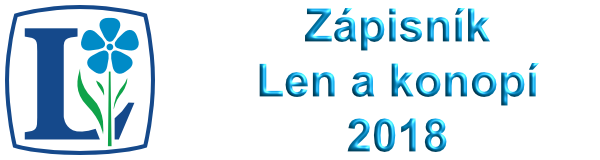 Zápisník "Len a konopí 2018"